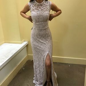 Gorgeous silver gown